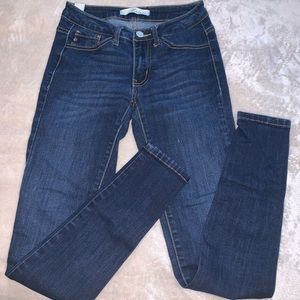 Dark blue jeans